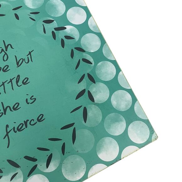 Inspirational Quote Blue Metal Wall Hanging Home Decor Sign - Picture 2 of 3
